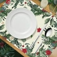 thumbnail image 4 of Christmas Placemats, Table Mats Christmas, Holiday Dining Decor for Family Gatherings, Set of 4 Spill-Proof Easy Clean Festive Home Living Room Kitchen Decoration, 4 of 8