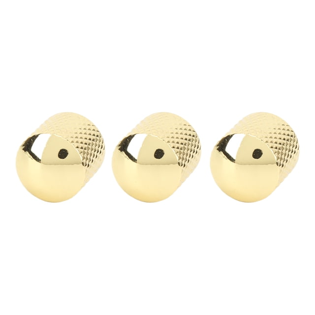 Perilla de guitarra eléctrica de 3 uds., apariencia exquisita, potenciómetro de guitarra Universal de Metal resistente, perilla de repuesto dorada