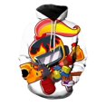 thumbnail image 1 of Chandails en Molleton Unisexes Hommes Femmes BLOONS TD3D Dessin Animé Chandail à Capuchon, 1 of 2