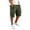 AS25_Army Green, variant on Twill Cargo Shorts Men Casual Cotton Classic Bermuda Shorts with Pockets Drawstring Comfort Big and Tall Short Light Gray S