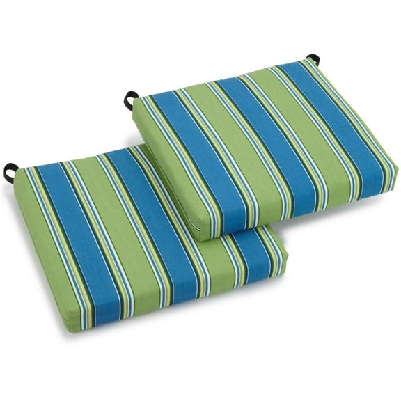 Blazing Needles 20-inch by 19-inch Spun Polyester Chair Cushion (Set of Two)