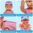 thumbnail image 6 of Swimming Baby Doll Toy for Girls,Waterproof Swimming Doll,Swimming Baby Doll Toy In for Pool Bathtub Bath,Swimming Dolls for Childern Kid Girls Water Fun Toy, 6 of 7
