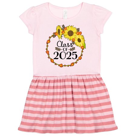 

Inktastic Class of 2025 Sunflower Wreath Gift Toddler Girl Dress