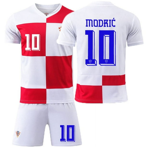 2024 camiseta de la Copa de Europa uniforme de fútbol alemán personalizado No. 8 Kroos equipo nacional uniforme de entrenamiento para adultos y niños nuevoCroacia Casa Número 10 Modric
