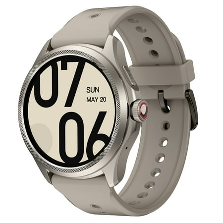 Ticwatch Pro 5 Android Smartwatch for Men Snapdragon W5+ Gen 1 Platform Wear OS Smart Watch 80 Hrs Long Battery, Sandstone