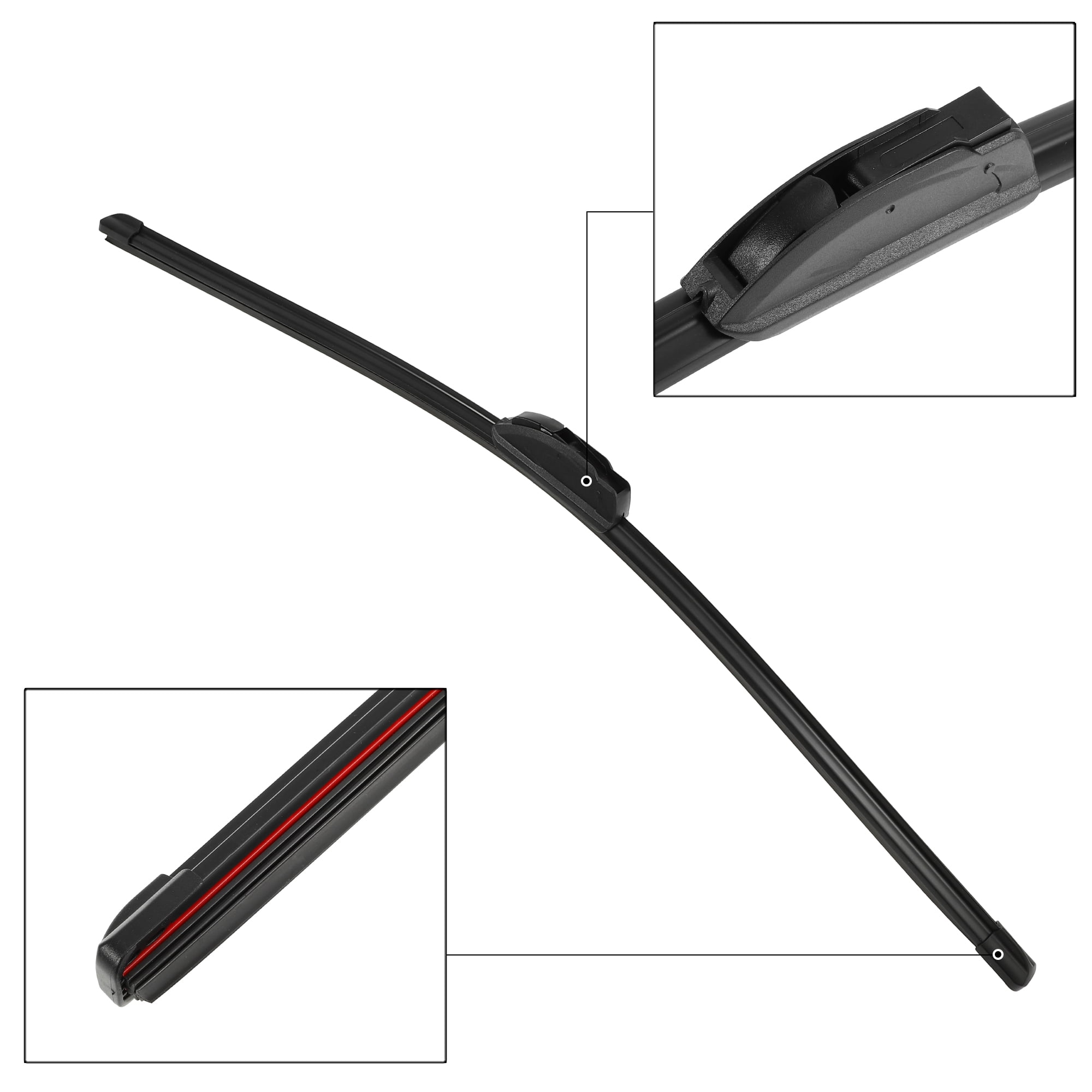 3 Pcs 26'' 17'' 12'' Front Windshield Wiper Blades Set Fit U Hook J Hook for Nissan Pathfinder 2013-2018
