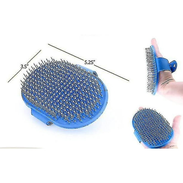 Pet Hand held Rubber Tipped Pin Brush Grooming Brush For Dogs Shedding Dog Brushes For Grooming Large Dogs High Quality Walmart en linea