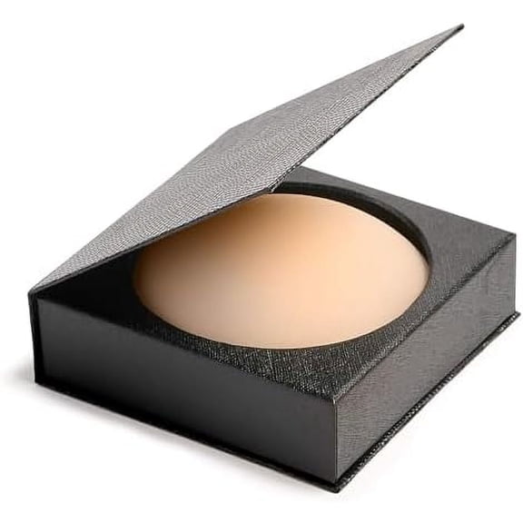 Reusable Nipple Covers, Seamless Non Adhesive Nipple Pasties Creme Medium