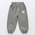thumbnail image 6 of JCCXIN Toddler Kids Girls School Pants Casual Baggy Cartoon Rabbit Appliques Ankle-Tied Pants With Pockets Lightweight Outdoor Summer Everyday Wear Lovely Party Bottoms,Green,5-6 Years, 6 of 6