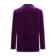 thumbnail image 2 of Doomiva Kids Boys' Blazer Formal Velvet One Button Suit Jacket Outwear Dark Purple 12, 2 of 5