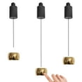 thumbnail image 1 of FSLiving Adjustable Height Track Pendnat Light H-Type Retractable Lift Track Dimmable LED Light Manual Touch Dimmer Indoor Island Light Adjustable Accent Uplight Downlight Lamp,Gold - Set of 3, 1 of 6