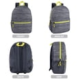 thumbnail image 6 of Trailmaker 17 inch Backpack for Travel & Commute, Zippered Front & Mesh Side Pockets, Padded Straps (Abstract Heather Gray), 6 of 6
