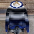 thumbnail image 4 of Youyipin Womens Oversized Hoodies Pullover Striped Sweatshirts Fall Long Sleeve Tops Trendy Outfits, 4 of 4