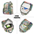 thumbnail image 5 of FORMRS Mini Backpack Purse for Women Quilted Travel Daypack Casual Shoulder Bag, Window Scene, 5 of 7