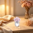 thumbnail image 4 of Kaireo Glass Flower Statue, Elegant Orchid Rose Craft for Home Interior Decoration - Shop Now, 4 of 4