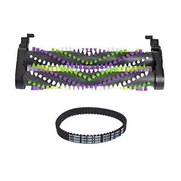 Replacement Part For Bissell Vacuum Cleaner 1 Brushroll with 1 Geared Belt for Models 2007P, 2007, 20078, 2007F, 2007G, 2007H, 2007Q, 1986, 1964, 19862, 19863, 1986R, 1986V, 22839, 2283