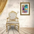thumbnail image 3 of Orlov, Irena 10x14 Gold Ornate Wood Framed with Double Matting Museum Art Print Titled - Bohemian Color Expression V, 3 of 4