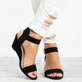 thumbnail image 2 of Mostsola Heels for Women Wedge Sandals Open Toe Adjustable Ankle Strap Pumps Shoes Heels, 2 of 8