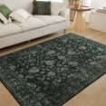 thumbnail image 3 of SPRINDAY Boho Green Area Rug, 3'x5' Vintage Rugs for Entryway, Non-Slip Washable Distressed Carpet for Home Office Decor, 3 of 9