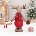 thumbnail image 3 of xiaxaixu Décoration de Noël Élan Grande Poupée en Peluche Debout Faite à la Main avec Jambes à Ressort Rétractables pour Décoration de Maison de Vacances de Noël, 3 of 8