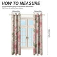 thumbnail image 2 of Floral Colorful Flower Curtains Watercolor Theme Window Curtains Grommet Blackout Drapes for Living Room Bedroom, 2 of 5