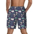 thumbnail image 4 of Uemuo Bamboo Panda Pattern Mens Swim Trunks Quick Dry Board Shorts with Mesh Lining, Stretch Beach Shorts Quick Dry No-Chafing Board Shorts-Small, 4 of 9