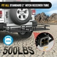 thumbnail image 5 of Nilight 53" X 19" X 4" Hitch Cargo Carrier Fits 2-inch Hitch Receiver 500 Lbs Capacity Basket Cargo Net|Ratchet Straps|Hitch Stabilizer for SUV Pickup Camping Traveling, 5 of 7