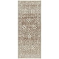 thumbnail image 2 of Hauteloom Kaongkod Farmhouse Damask Hallway, Kitchen Runner Rug - Oriental Transitional - Pink, Cream, Brown - 2'11" x 10', 2 of 19