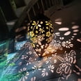 thumbnail image 4 of Fiudx Liquidación De Ahorros De Verano Luces Solares Colgantes Para Jardín Al Aire Libre, Farol Solar Decorativo, Decoraciones De Metal Para Exteriores, Para Patio, Porche, Patio Trasero, Decoración, 4 of 6