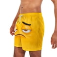 thumbnail image 5 of Mens Big&Tall Novelty Swim Trunks Funny Print Beach Shorts Beachwear,XXXXL,Orange, 5 of 5