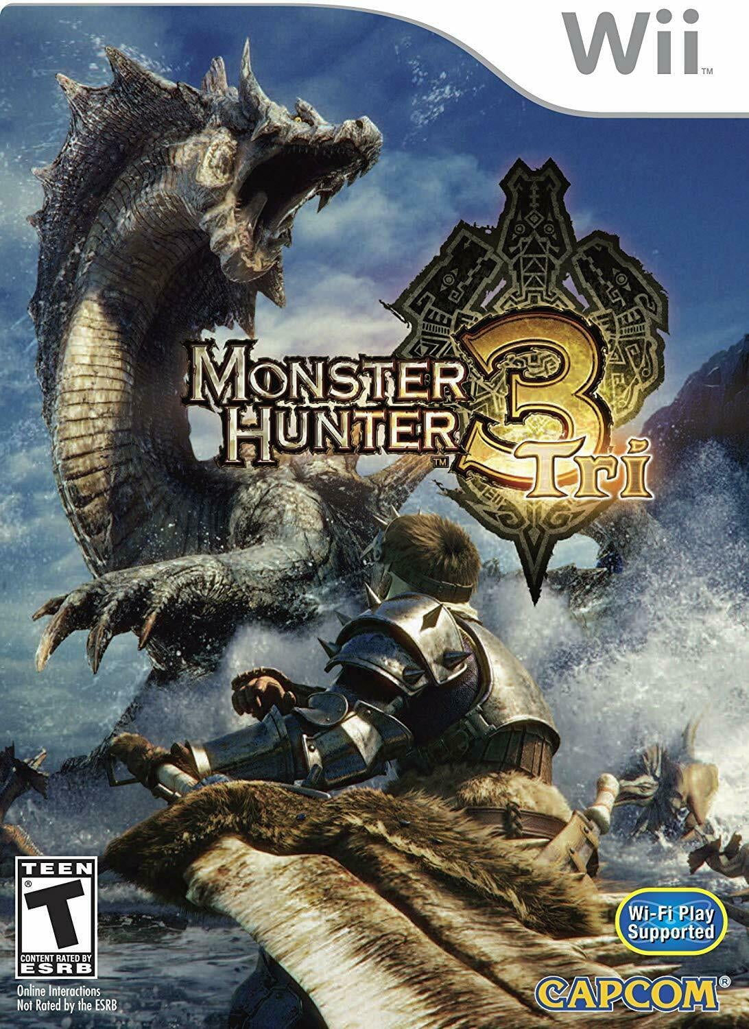 Monster Hunter 3 Tri Nintendo Wii Com Wi Fi Play Supported Walmart Com