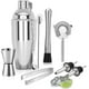 thumbnail image 1 of 9-Piece 750ml Stainless Steel Cocktail Shaker Set for Beginners & Bartenders, 1 of 5