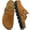 Chestnut, variant on Genuine Suede Clogs for Women, Cork Footbed Sandals Platform Leather Slip-On Mules Potato Shoes with Arch Support Adjustable Buckle