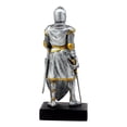thumbnail image 3 of Ebros Medieval Swordsman Knight Of Heraldry Figurine 8.75"Tall Suit of Armor Statue Decor, 3 of 5