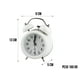 thumbnail image 2 of Reloj Despertador Campana Retro Analógico Estilo Vintage Alarma Decorativo Retro Retroiluminación (Blanco), 2 of 9