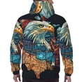 thumbnail image 7 of Sikiie Stained Glass Eagle USA Men's Hoodie, Essentials Hoodie, Sweatshirt, Pullover Hooded Sweatshirt for Men-4X-Large, 7 of 7