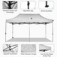 thumbnail image 5 of Ainfox 10x20 Heavy Duty Pop up Canopy Tent,Outdoor Shade Instant Folding Event Gazebo with Wheeled Bag,White, 5 of 9