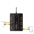 thumbnail image 3 of 3000W 6 Universal AC Jack Power Strip Surge Protector Timed Desktop Socket With PD3.0 QC3.0 Fast USB Charger 2M Extension Socket, 3 of 4