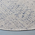 thumbnail image 3 of SAFAVIEH Courtyard Wilfreda Abstract Indoor/Outdoor Area Rug, Grey/Navy, 6'7" x 6'7" Round, 3 of 8