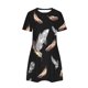 thumbnail image 5 of Vestidos de Verano de Mujer Cuello Redondo Manga Corta Impreso, Ligero Y Cómodo Vestidos Casuales para Mujeres, 5 of 7
