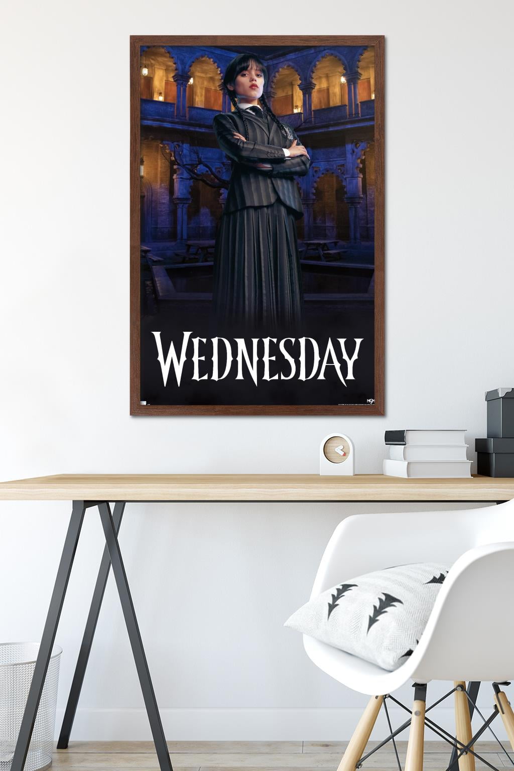 Wednesday - Portrait Wall Poster, 22.375" x 34" Framed