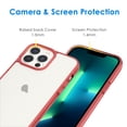 thumbnail image 5 of JETech Case Compatible with iPhone 13 Pro 6.1-Inch, Shockproof Phone Bumper Cover, Anti-Scratch Clear Back (Red), 5 of 6