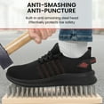 thumbnail image 7 of Fidabo Steel Toe Shoes for Men and Women Comfortable Lightweight Work Safety Shoes Puncture Proof Slip Resistant Indestructible Sneakers Construction Work Utility, 7 of 7