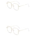 thumbnail image 1 of Qarigey Marco de lente anti-azul Gafas para miopía Gafas cuadradas Gafas graduadas para mujer Hombre Lectura Suministros de oficina Oro marco dorado miopía de 350 grados 2Conjunto, 1 of 6