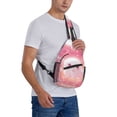 thumbnail image 7 of Sling Bag for Men, Halloween Pink Cute Ghost B Fanny Pack Crossbody Bags Shoulder Chest Bag, Small Gym Bag Anti Theft Crossbody Backpack Daypack for Travel Sports Running Hiking, 7 of 7