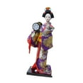 thumbnail image 4 of Figura de muñeca de kimono japonesa, arte artesanal, adorno de escritorio, escultura, figura de dama Estilo C, 4 of 9