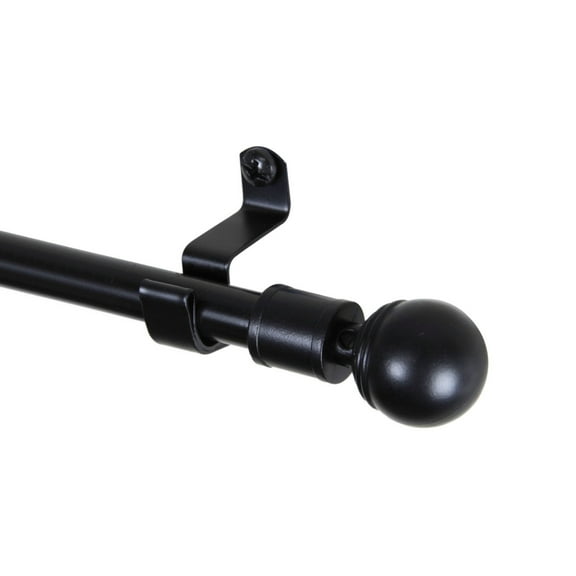 Ball 7/16 inch Cafe Rod 28-48 inch - Black