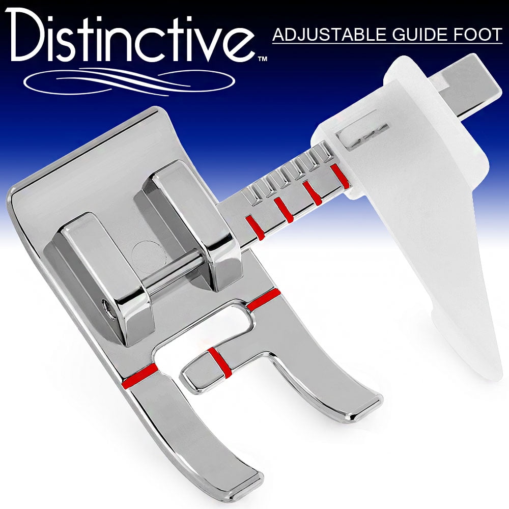 Distinctive Adjustable Guide Sewing Machine Presser Foot Fits All Low