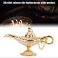 thumbnail image 2 of Metal Carved Hollow Legend Lamp Hollow Aladdin Magic Genie Light Wishing Pot Decor (#3), 2 of 4