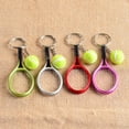 thumbnail image 5 of guohui 6xTennis Racket Ball Lovely Alloy Pendant Key Chain Hanging Ornament 6 Pcs, 5 of 9